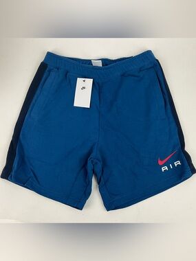 Nike Terry Drawstring Shorts Blue Size Medium New With Tags